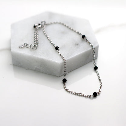 Black spinel bracelet