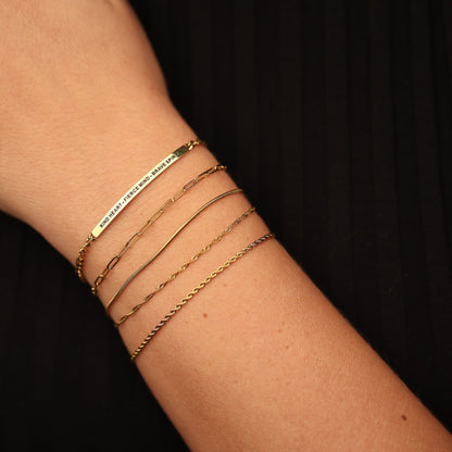 PAPERCLIP ACCENT CHAIN BRACELET