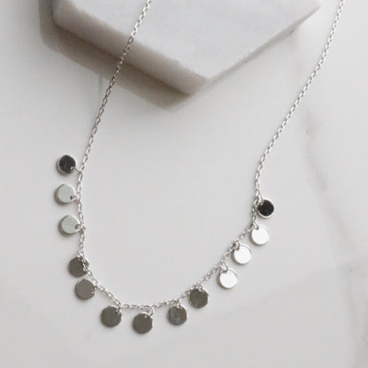 Sequin circle necklace